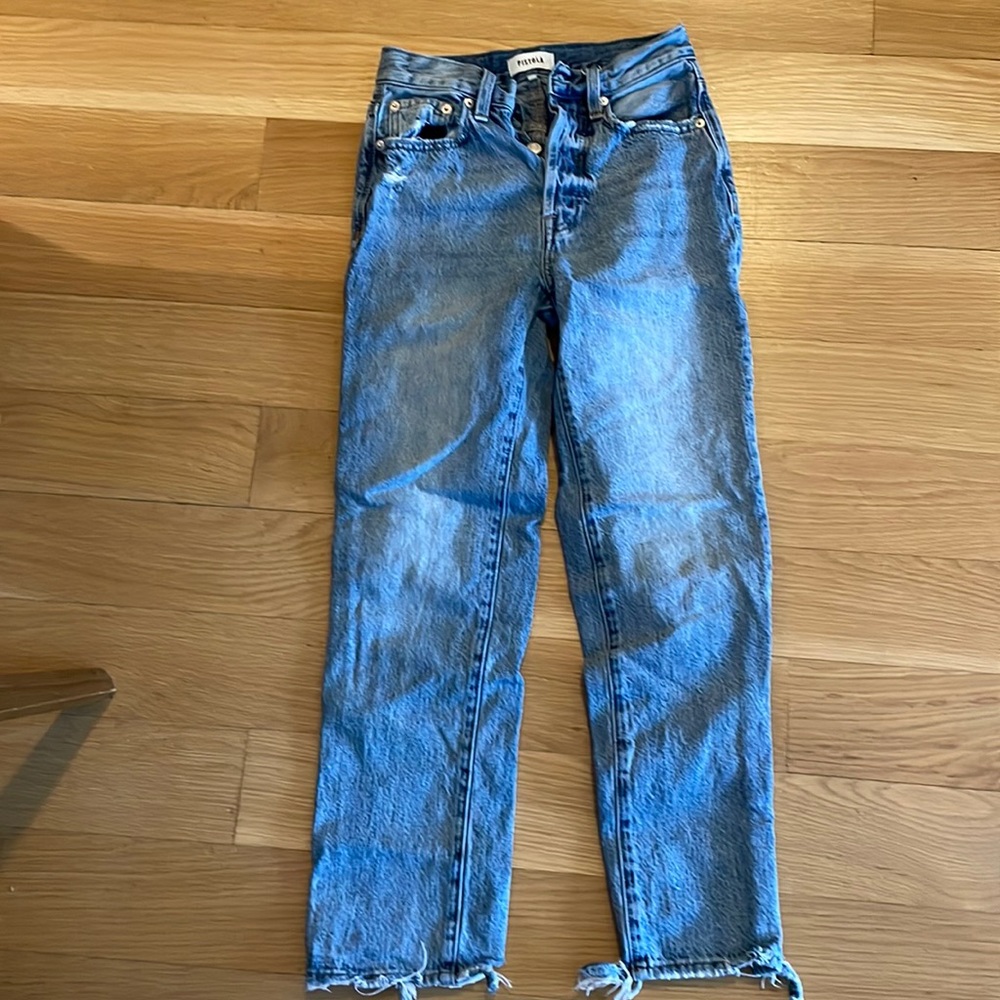 Pistola jeans - distressed- size 23 waist. Inseam 25-26 inches. 100% cotton